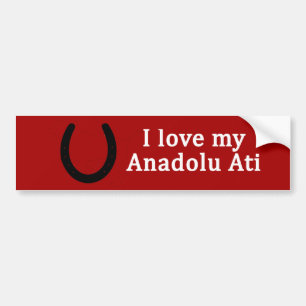 Ich Liebe mein Anadolu Ati Pferd Autoaufkleber
