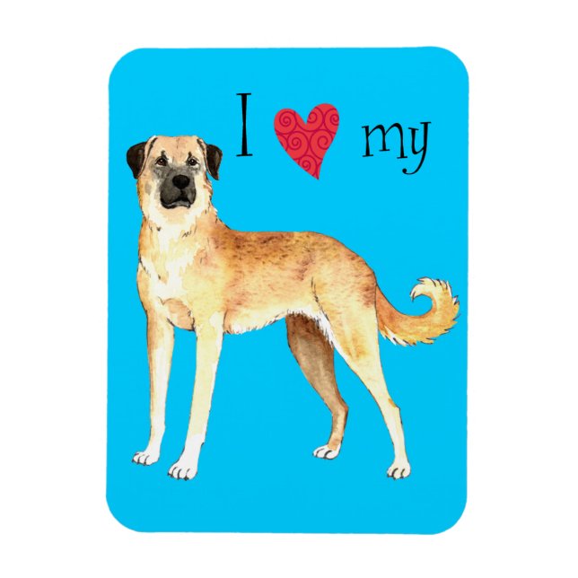 Ich Liebe mein Anatolischer Schäferhund Magnet (Vertikal)