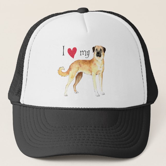 Ich Liebe mein Anatolischer Schäferhund Truckerkappe (Vorderseite)