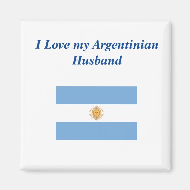 Ich Liebe mein argentinisches Ehemann Magnet (Vorne)
