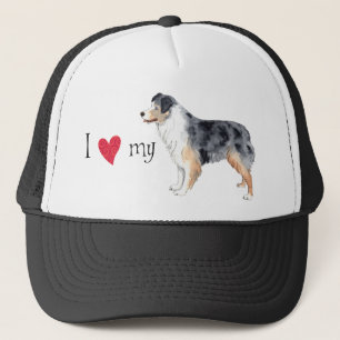 Ich Liebe mein Australischer Schäferhund Truckerkappe