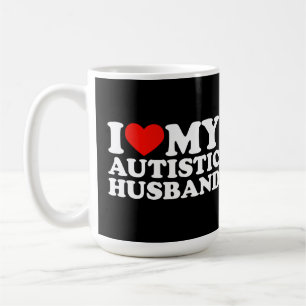 Ich Liebe mein autistisches Musikherz Mein Husband Kaffeetasse