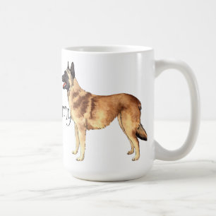 Ich Liebe mein belgisches Malinois Kaffeetasse