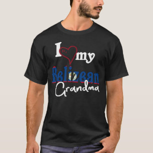 Ich Liebe mein belizisches Oma Artistic Belize T-Shirt