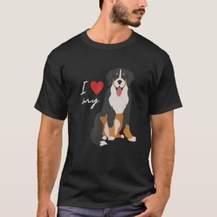 Ich Liebe mein Berner Hund T-Shirt