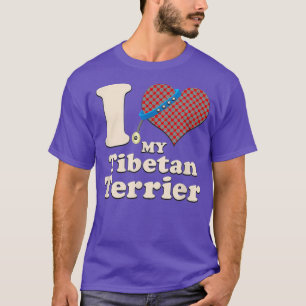 Ich Liebe mein Besitzer von Tibeter Terrier Heart T-Shirt