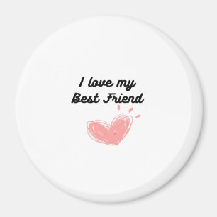 Ich Liebe mein bester Freund Classic Magnet