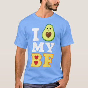 Ich Liebe mein Bf Avocado Toast Lover Couple Costu T-Shirt
