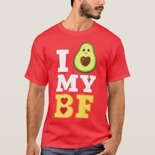 Ich Liebe mein Bf Avocado Toast Lover Couple Costu T-Shirt