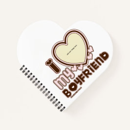 Ich Liebe mein bf & gf pink Notizbuch