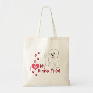 Ich Liebe mein Bichon Frise! Tragetasche