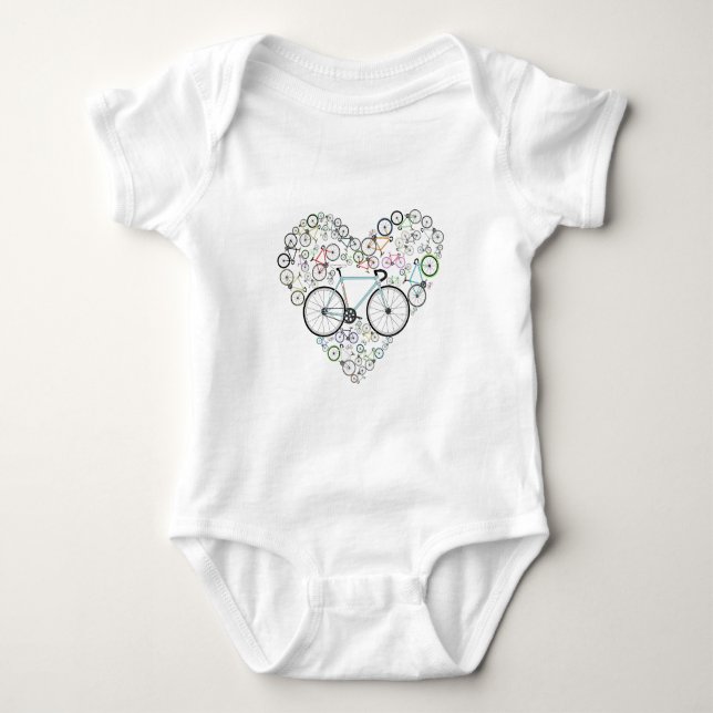 Ich Liebe mein Bike Baby Strampler (Vorderseite)