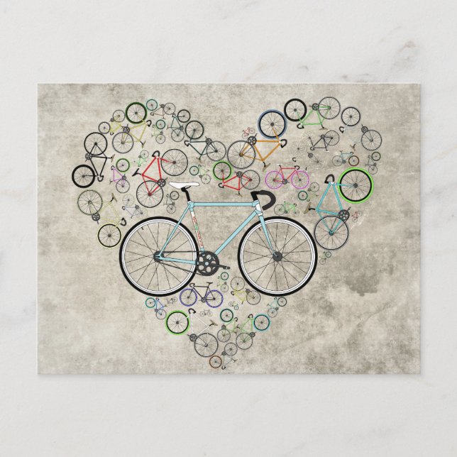 Ich Liebe mein Bike Postkarte (Vorderseite)