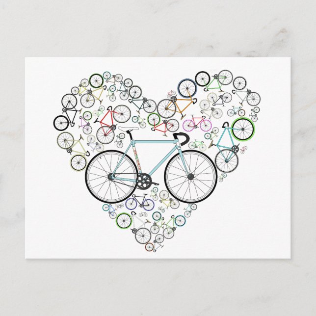 Ich Liebe mein Bike Postkarte (Vorderseite)