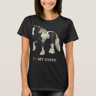 Ich Liebe mein Black Pinto Sinti und Roma Vanner P T-Shirt