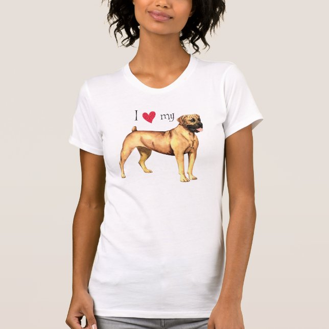 Ich Liebe mein Boerboel T-Shirt (Vorderseite)
