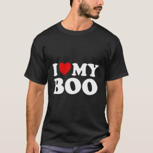 Ich Liebe mein Boo Boyfriend Bf Red Heart T-Shirt