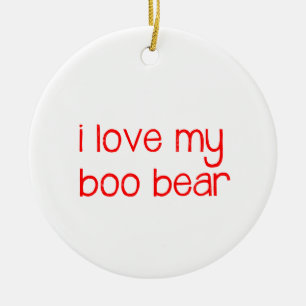 Ich Liebe mein Boobar-Ornament Keramik Ornament