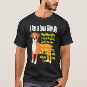 Ich Liebe mein Boxer Dog Meme T-Shirt