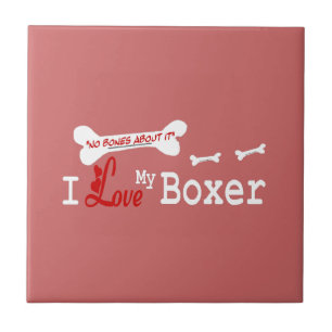 Ich Liebe mein Boxer Fliese