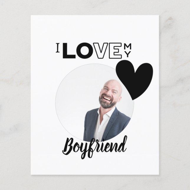 Ich Liebe mein BOYFRIEND Ehemann VATER Großvater B Flyer (Vorne)