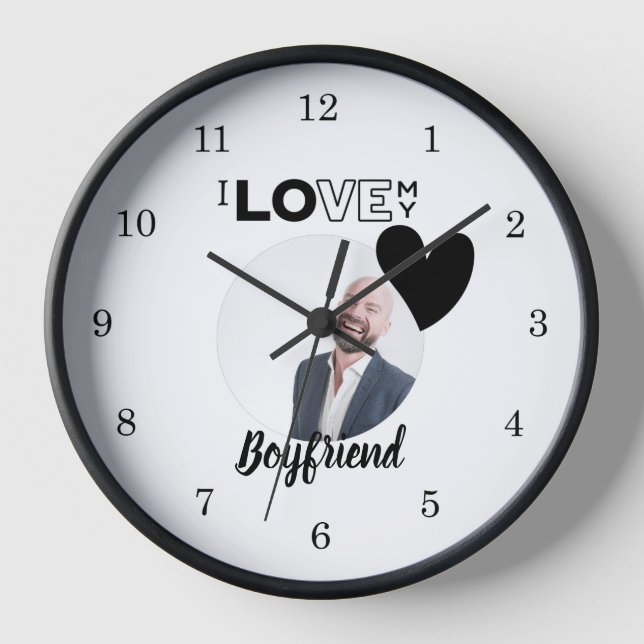 Ich Liebe mein BOYFRIEND Ehemann VATER Großvater B Uhr (Vorderseite)