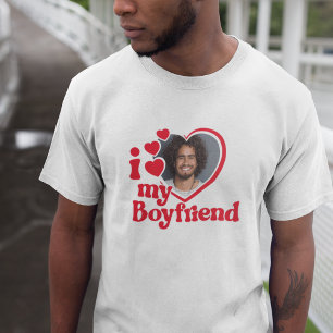 Ich Liebe Mein Boyfriend Foto Custom T-Shirt
