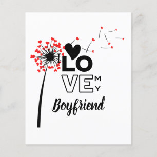 Ich Liebe mein BOYFRIEND - Moderne personalisierte Flyer