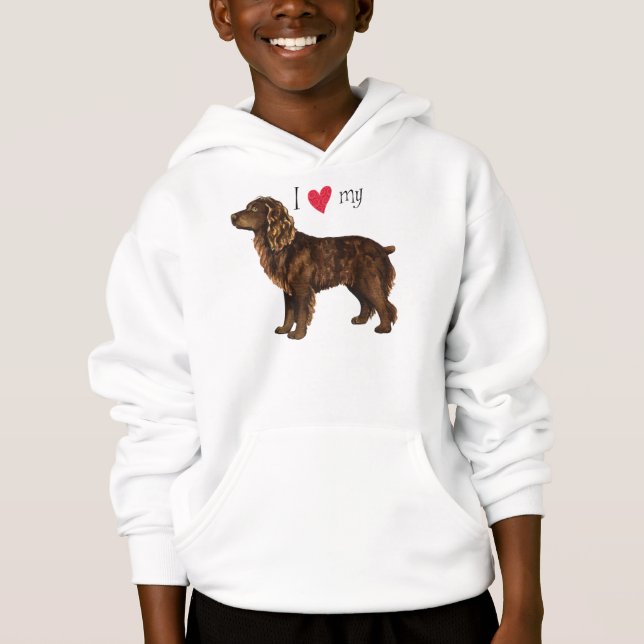 Ich Liebe mein Boykin Spaniel Hoodie (Vorderseite)