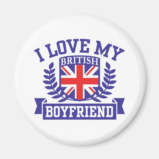 Ich Liebe Mein britischer Freund Magnet (Vorne)
