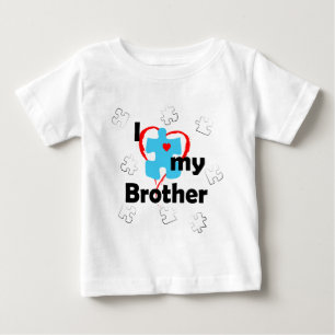 Ich Liebe mein Bruder - Autismus Baby T-shirt