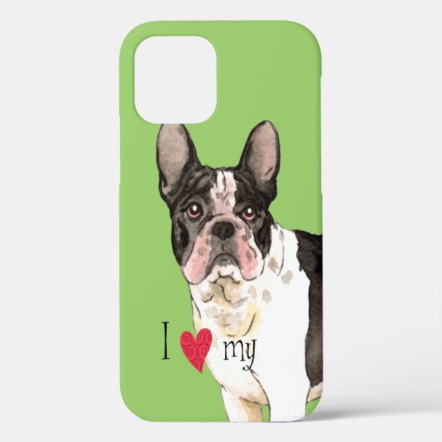 Ich Liebe mein Bulldog Case-Mate iPhone Hülle (Rückseite)