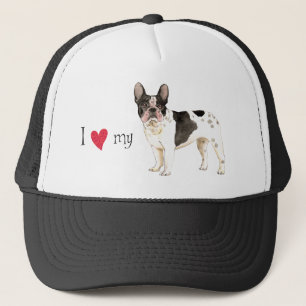 Ich Liebe mein Bulldog Truckerkappe