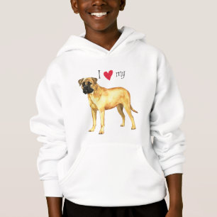 Ich Liebe mein Bullmastiff Hoodie