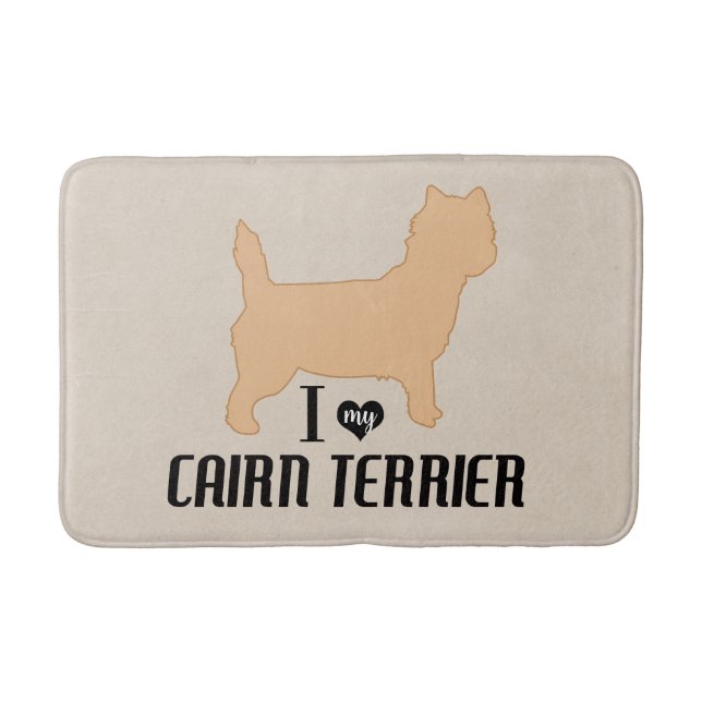 Ich Liebe mein Cairn Terrier Bad Badematte (Vorderseite)