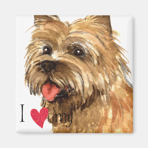 Ich Liebe mein Cairn Terrier Magnet