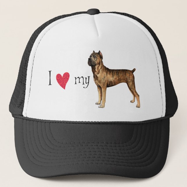 Ich Liebe mein Cane Corso Truckerkappe (Vorderseite)