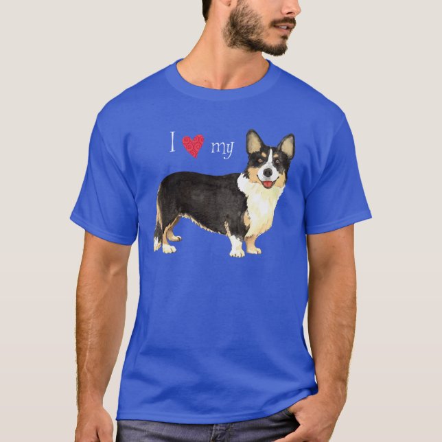 Ich Liebe mein Cardigan Welsh Corgi T - Shirt (Vorderseite)