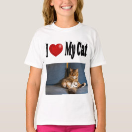 Ich Liebe mein Cat-Foto T-Shirt
