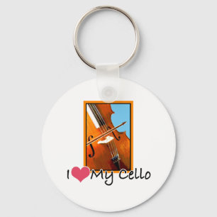 Ich Liebe mein Cello Schlüsselanhänger