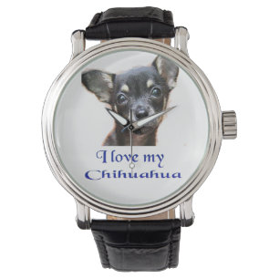 Ich Liebe mein Chihuahua Armbanduhr