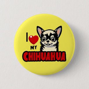 Ich Liebe mein Chihuahua Button