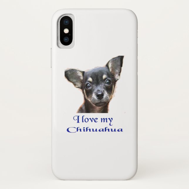Ich Liebe mein Chihuahua Case-Mate iPhone Hülle (Rückseite)