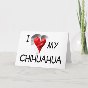 Ich Liebe mein Chihuahua Karte