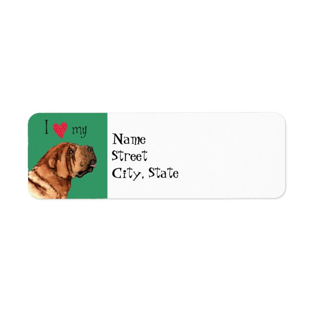 Ich Liebe mein chinesisches Shar-Pei (Vorne)