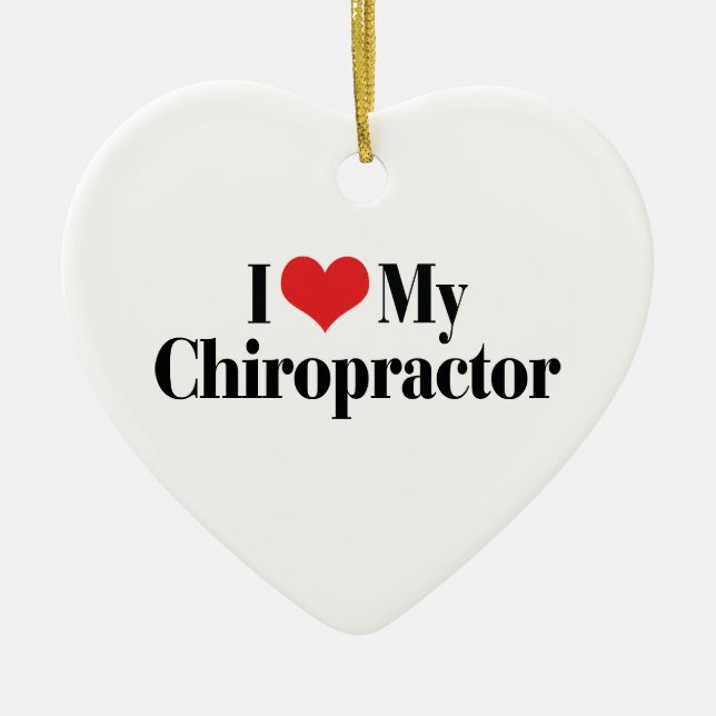 Ich Liebe mein Chiropraktor Ornament (Vorne)