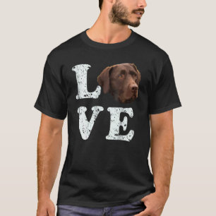 Ich liebe mein Chocolate Lab Labrador Retriever Hu T-Shirt