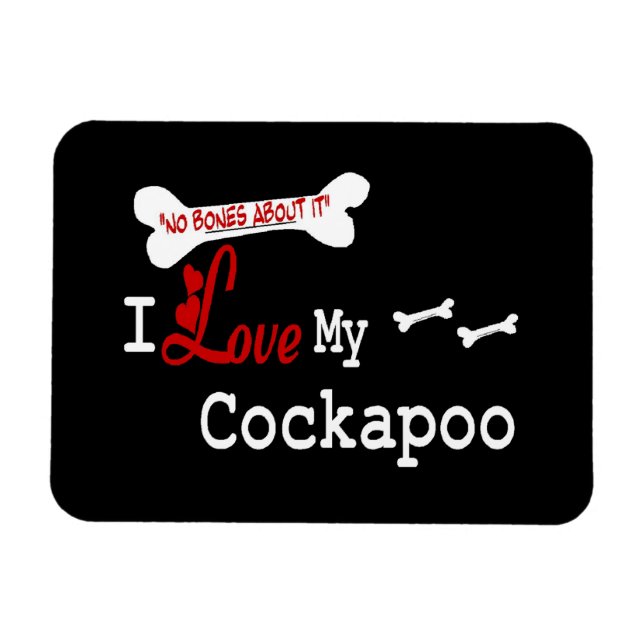 Ich Liebe mein Cockapoo Magnet (Horizontal)
