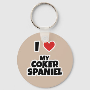 Ich Liebe mein Coker Spaniel Schlüsselanhänger