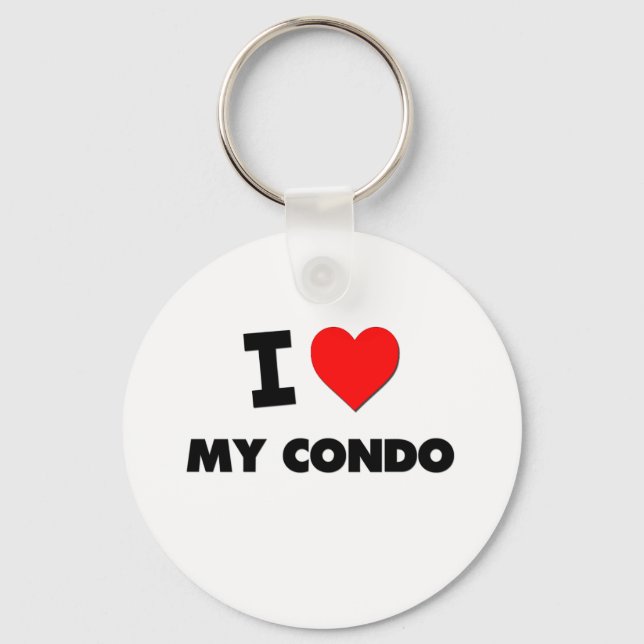 Ich Liebe mein Condo Schlüsselanhänger (Vorderseite)